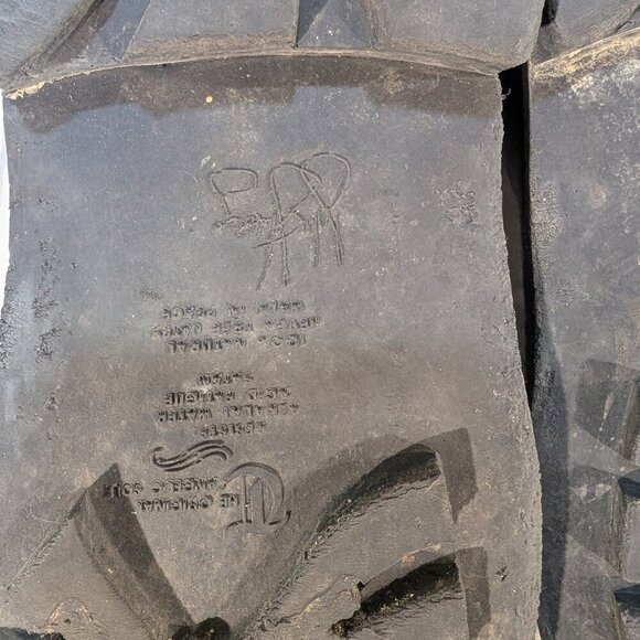 John Fluevog DFT Do-F'T Black Leather Combat Boots M12 - Picture 11 of 12